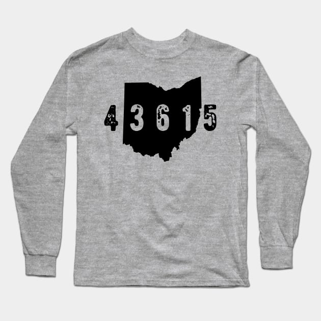 43615 Toledo Zip Code Long Sleeve T-Shirt by OHYes